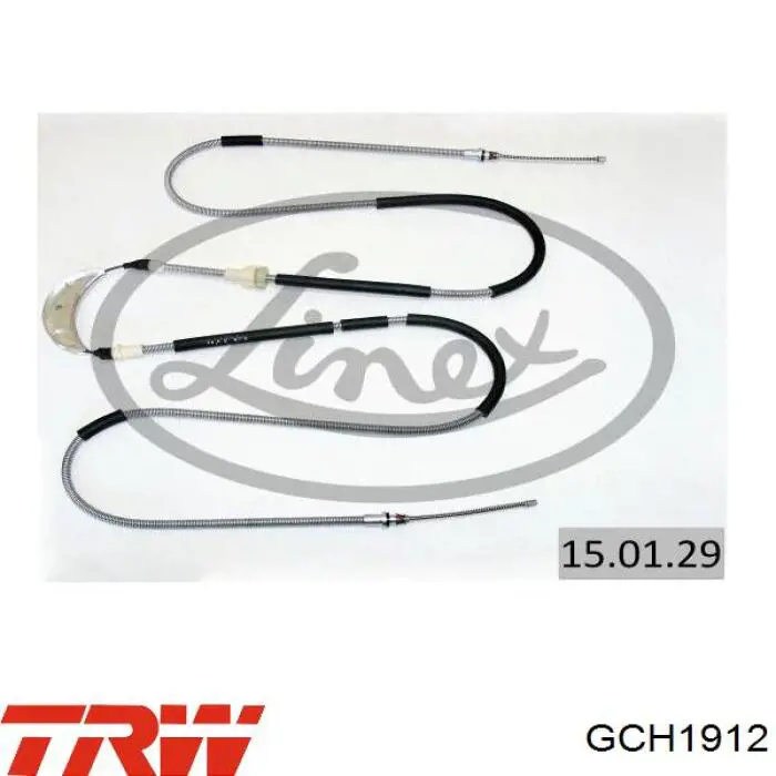 Задний трос ручника TRW GCH1912 цена, от 22.80 USD