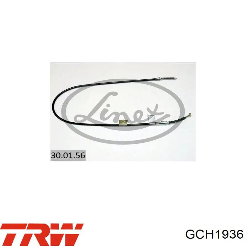 Трос стояночного тормоза задний правый Linex 300156 цена, от 17.39 USD