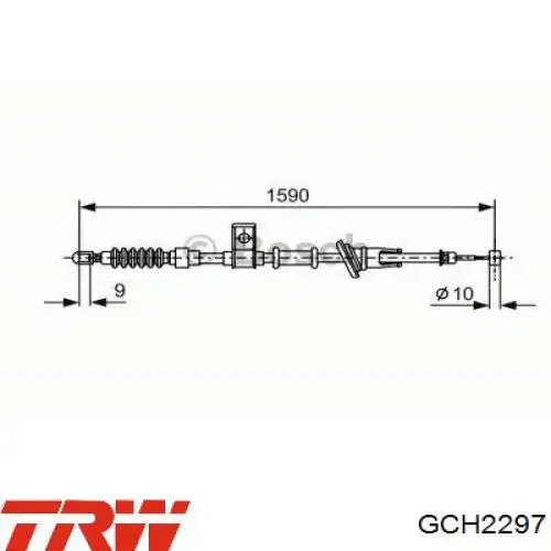Трос ручного тормоза задний Volvo 30884534 цена, от 15.20 USD