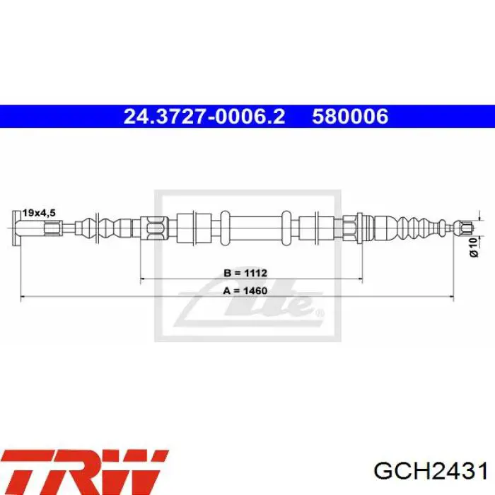 Трос ручного тормоза задний Linex 140152 цена, от 8.93 USD