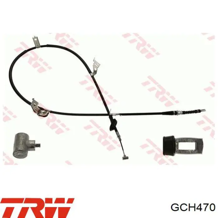 GCH470 TRW cabo do freio de estacionamento traseiro esquerdo