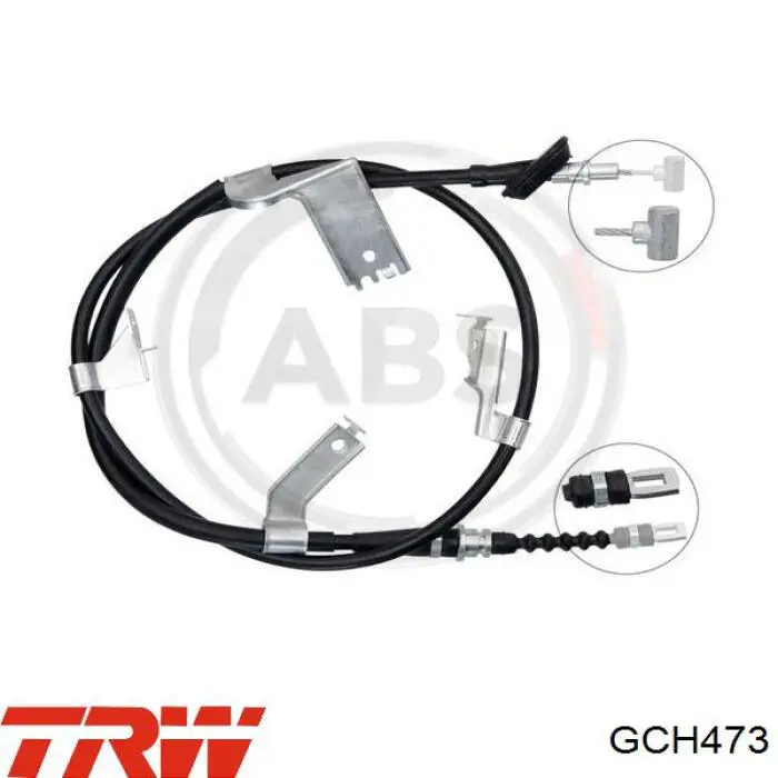 Задний правый трос ручника GCH473 TRW