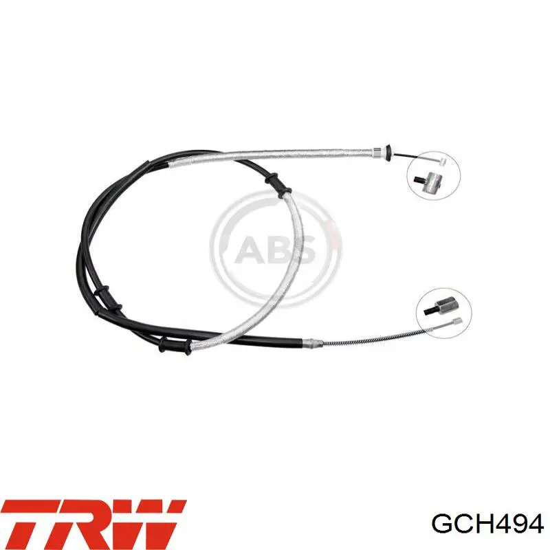 Трос ручного тормоза задний TRW GCH494 цена, от 14.88 USD
