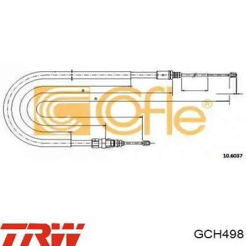 Задний трос ручника RM4697 Goodrem