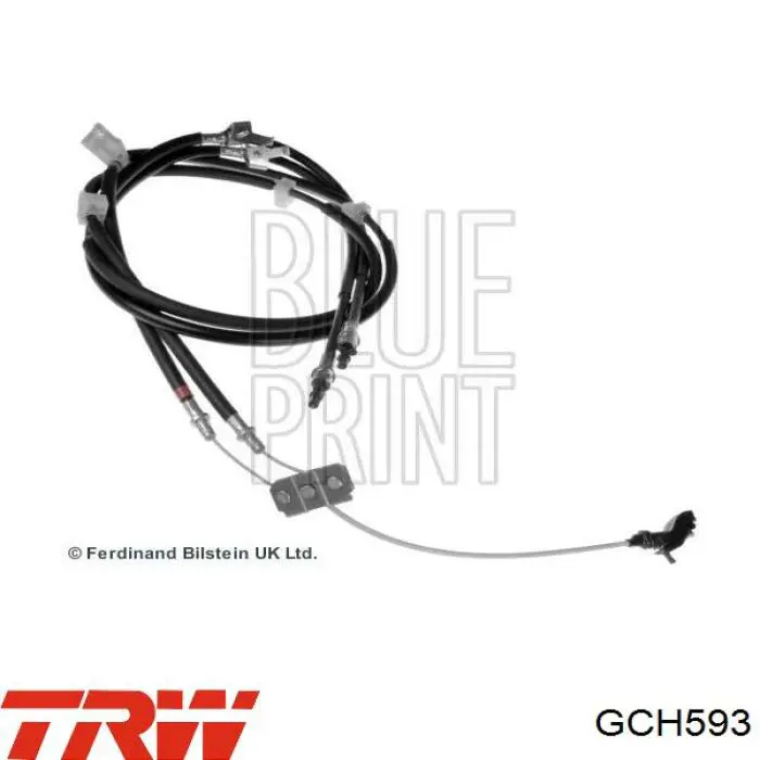 Трос стояночного тормоза задний правый TRW GCH593 цена, от 20.94 USD