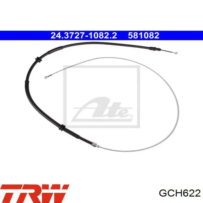 Задний трос ручника TRW GCH622 цена, от 19.21 USD