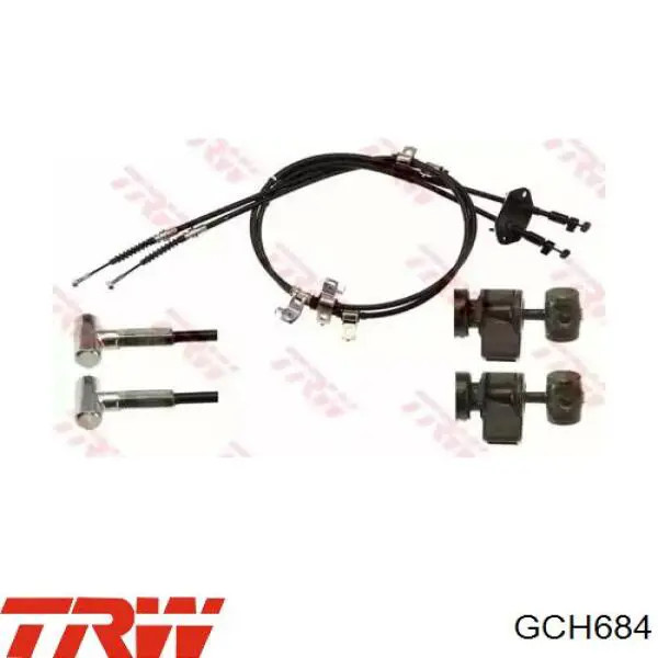 Задний трос ручника TRW GCH684 цена, от 52.17 USD