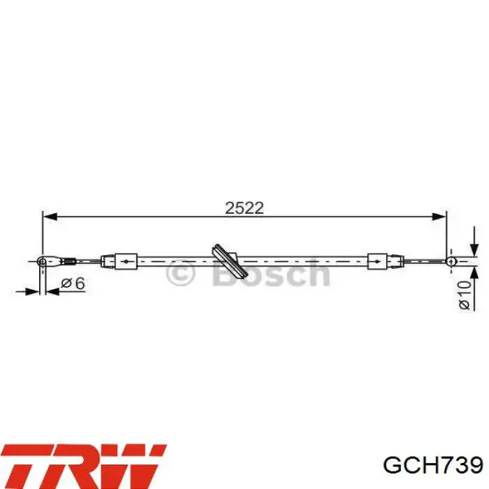 Купить RM4281 Goodrem Передний трос ручника