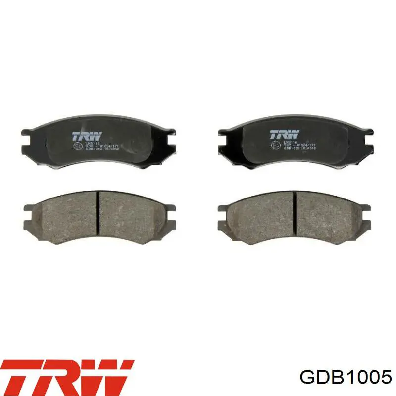 Передние тормозные колодки GDB1005 TRW