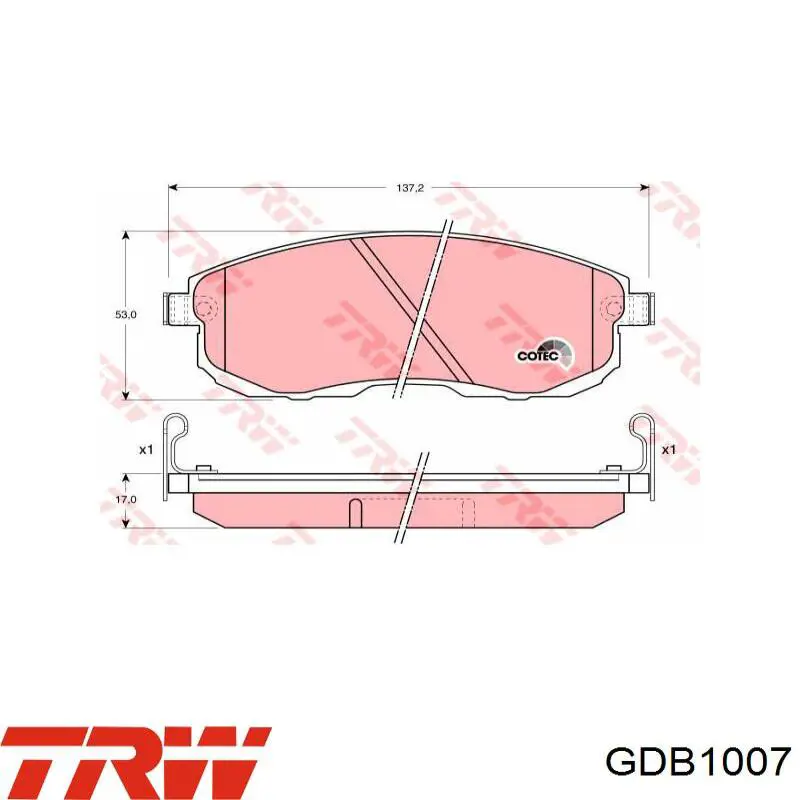 Задние тормозные колодки ADN14239 Blue Print