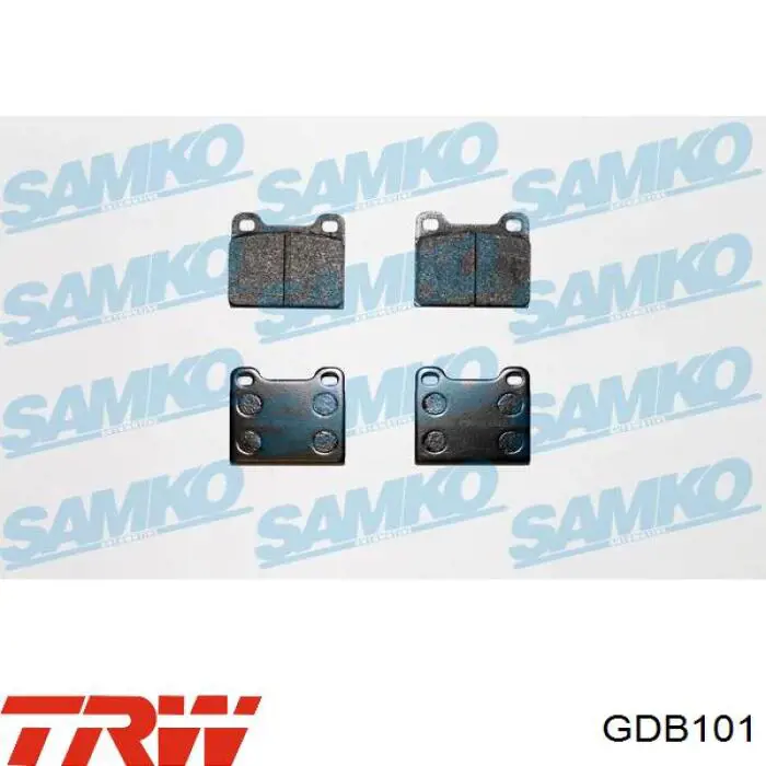 Задние дисковые колодки TRW GDB101