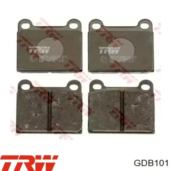 GDB101 TRW колодки тормозные задние дисковые