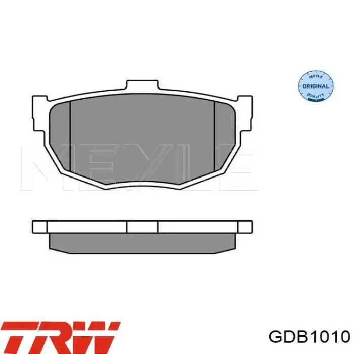 Задние дисковые колодки TRW GDB1010