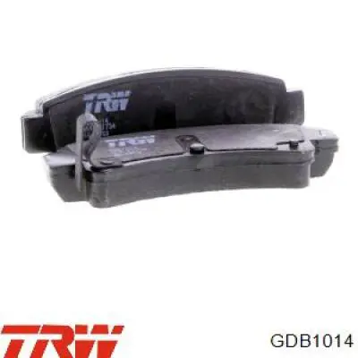 GDB1014 TRW колодки тормозные задние дисковые