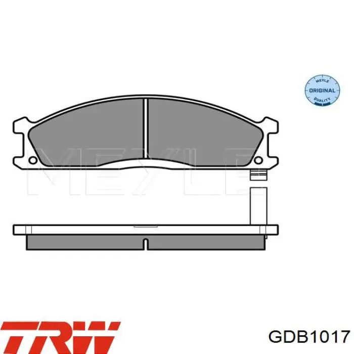 Передние тормозные колодки GDB1017 TRW