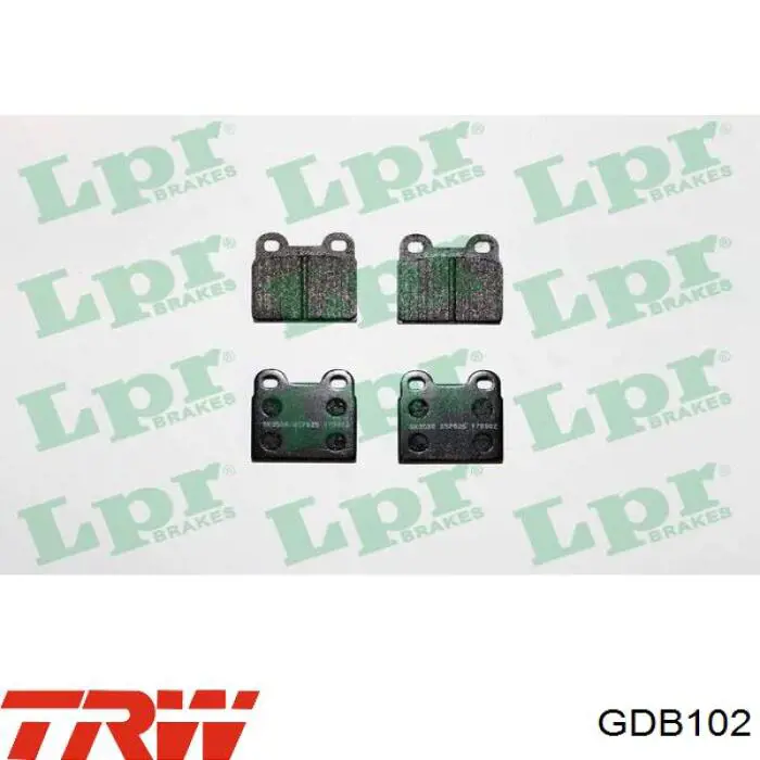 Задние тормозные колодки GDB102 TRW