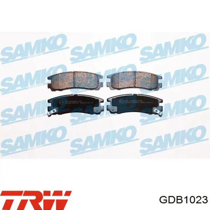 Задние тормозные колодки GDB1023 TRW