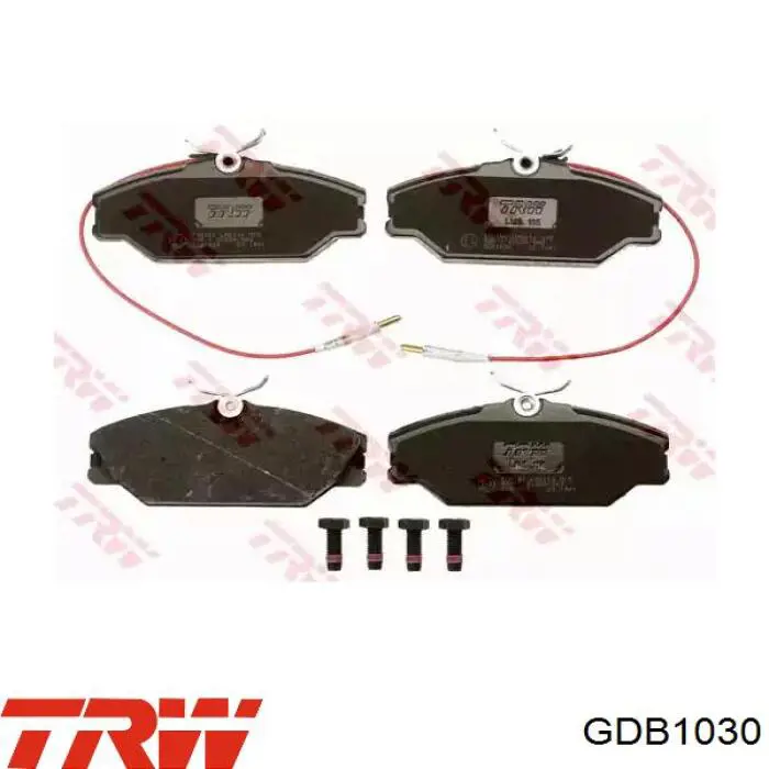 GDB1030 TRW колодки тормозные передние дисковые