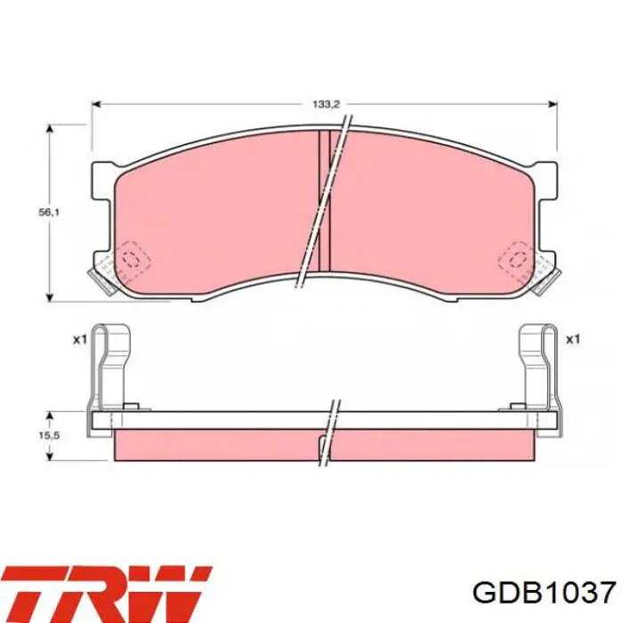 Передние тормозные колодки LP800 BRP