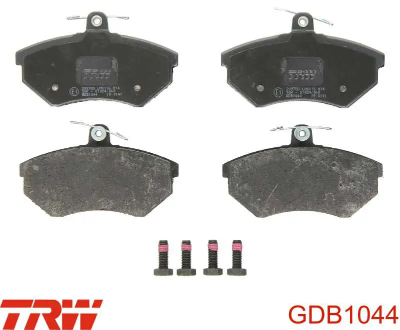 GDB1044 TRW колодки тормозные передние дисковые