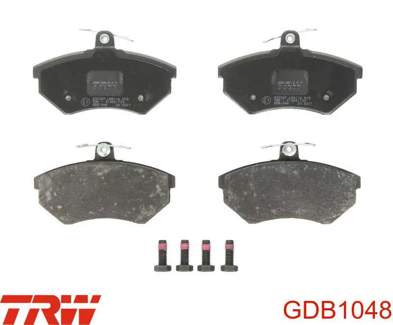 GDB1048 TRW колодки тормозные передние дисковые