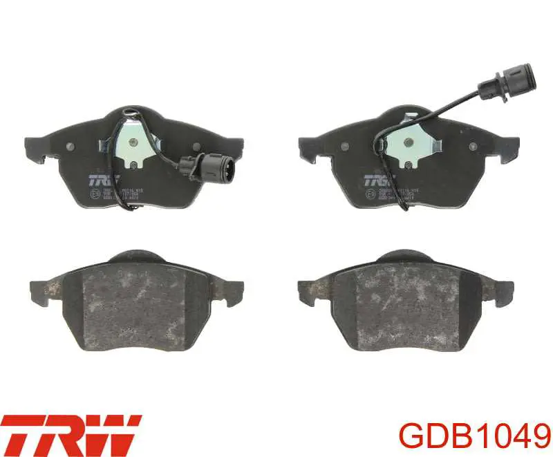 GDB1049 TRW колодки тормозные передние дисковые