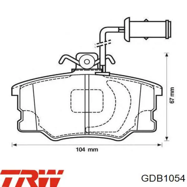 Колодки TRW GDB1054 цена, от 15.82 USD