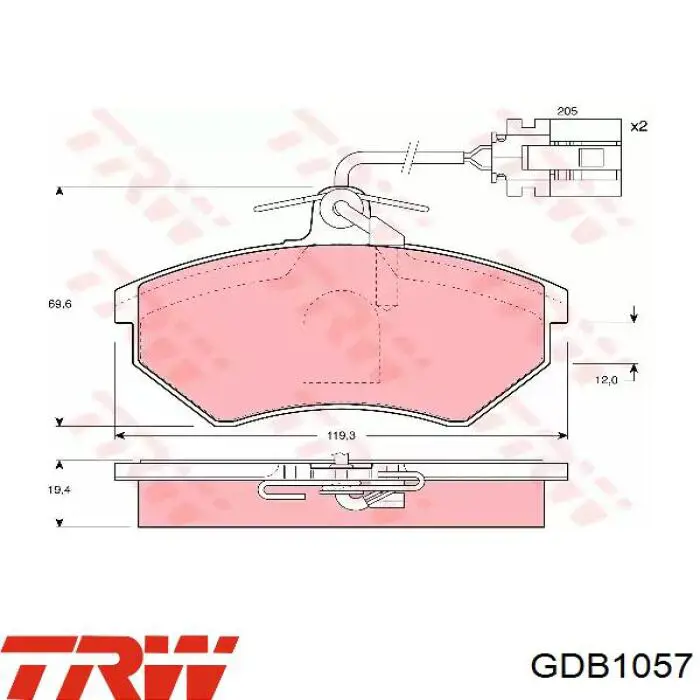 Передние тормозные колодки QP3107 Quaro