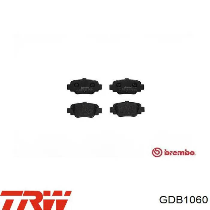 Задние тормозные колодки GDB1060 TRW