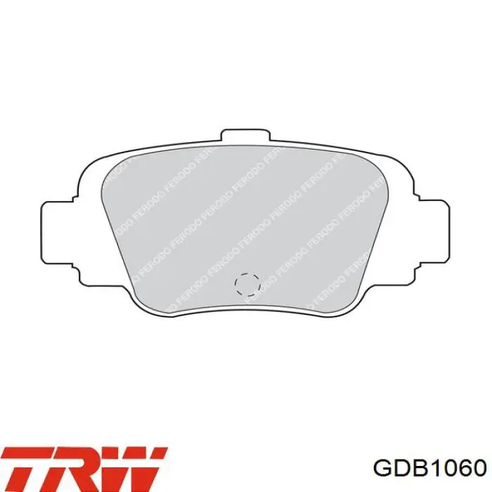 Купить GDB1060 TRW Колодки тормозные задние, дисковые