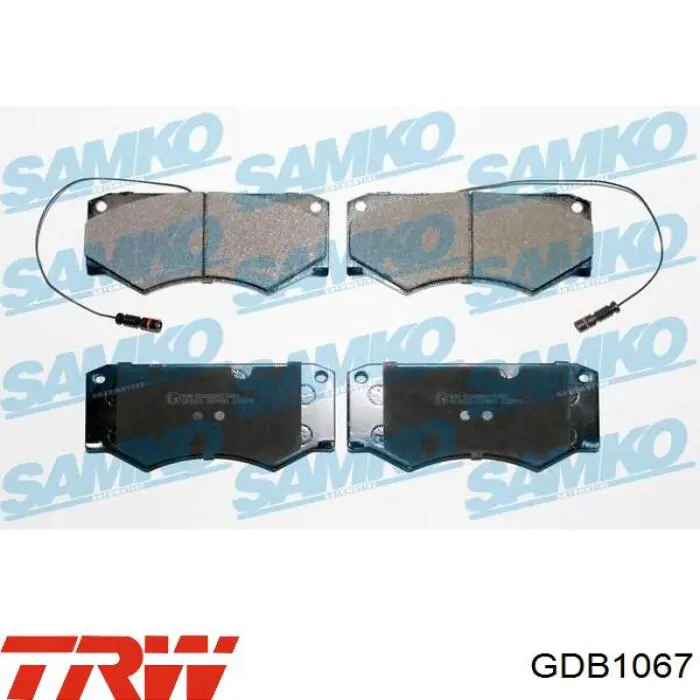 Передние тормозные колодки GDB1067 TRW
