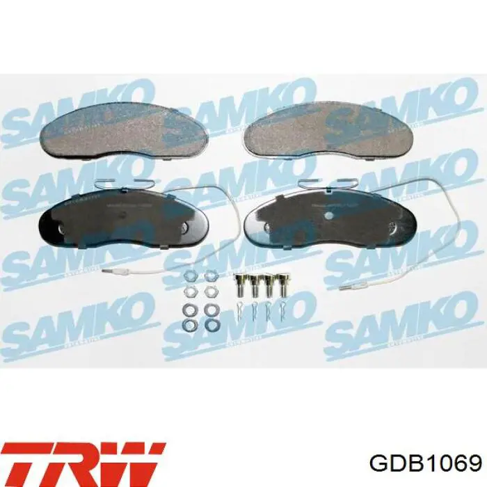 Купить GDB1069 TRW Колодки тормозные