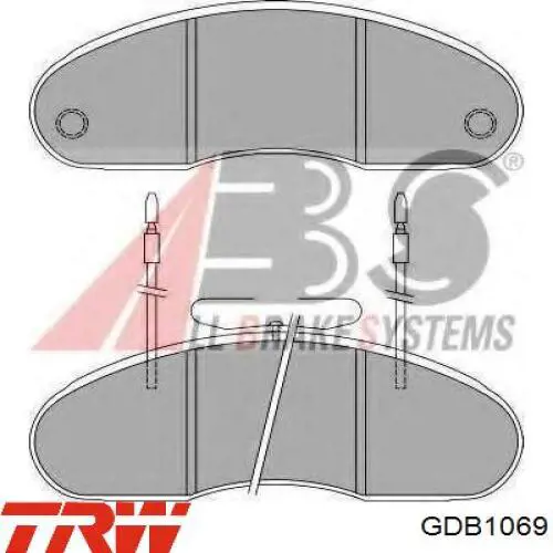 Колодки TRW GDB1069 цена, от 36.69 USD