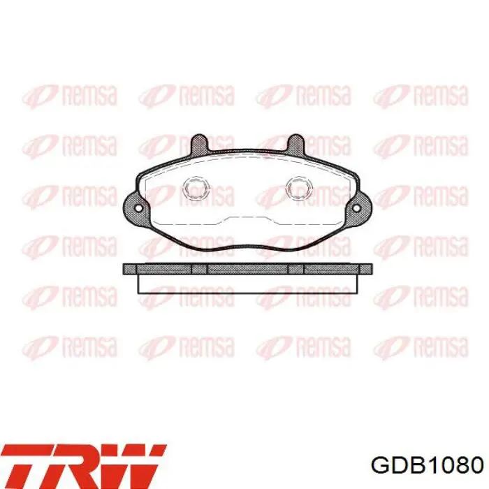 Передние тормозные колодки GDB1080 TRW