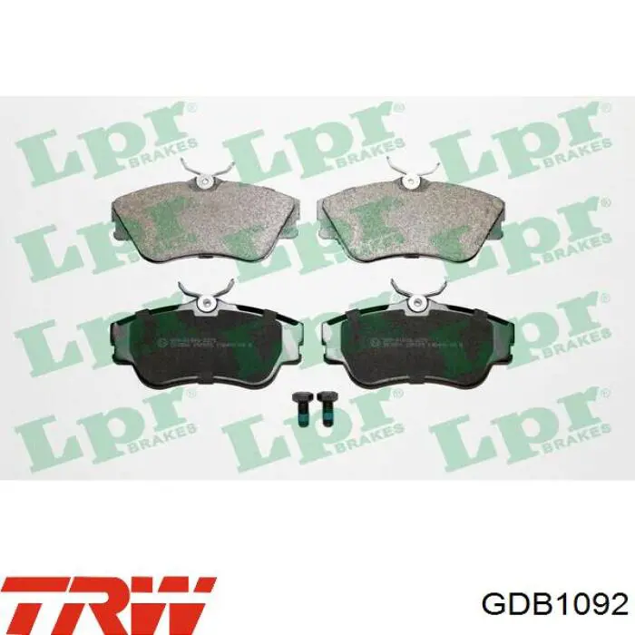 Купить GDB1092 TRW Колодки тормозные