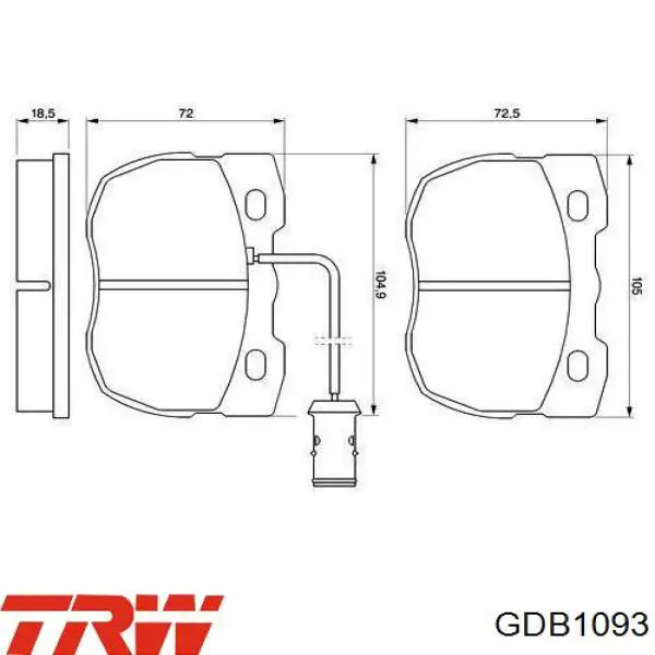 RTC5000 Land Rover Колодки передние