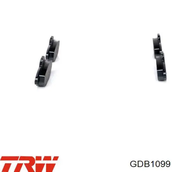 Передние тормозные колодки GDB1099 TRW
