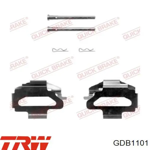Передние тормозные колодки GDB1101 TRW