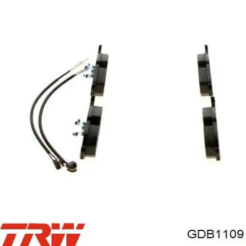 Задние тормозные колодки GDB1109 TRW