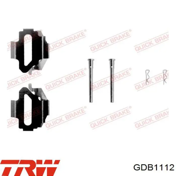 Задние тормозные колодки B110205 Denckermann