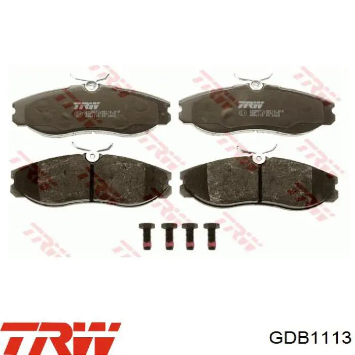 Купить GDB1113 TRW Колодки тормозные