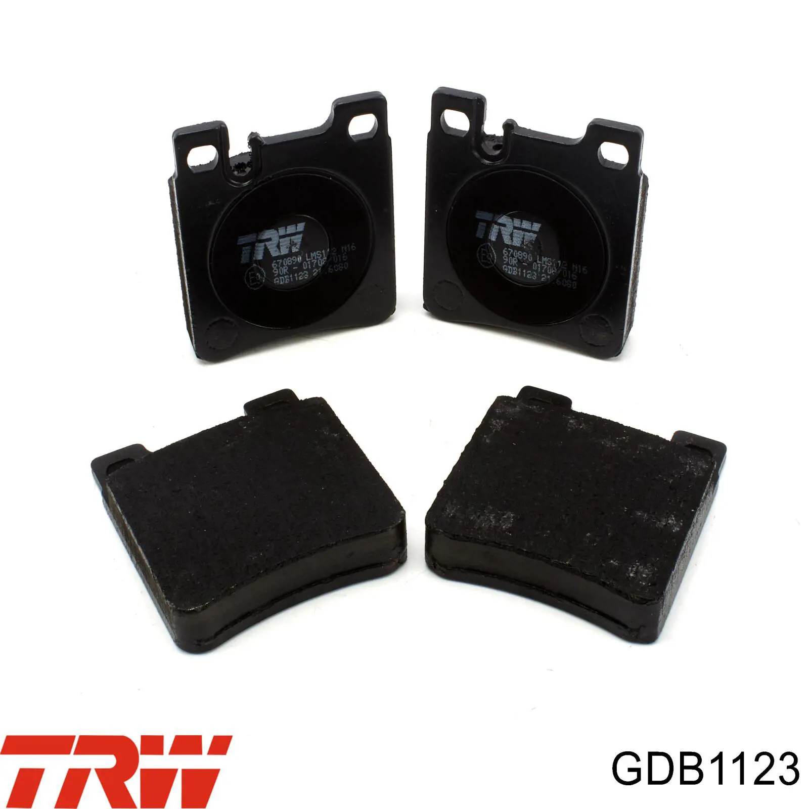 GDB1123 TRW колодки тормозные задние дисковые