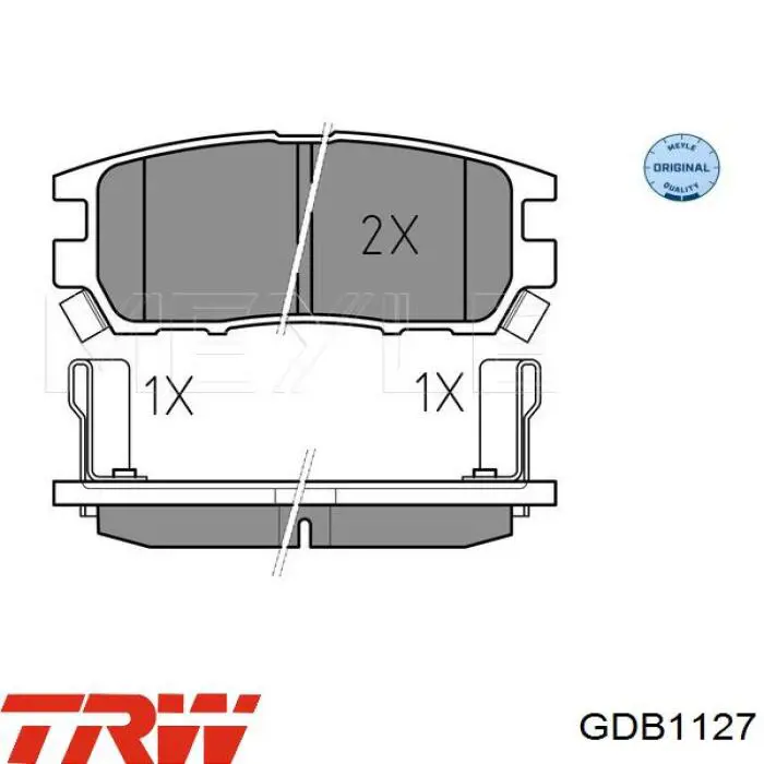 Купить GDB1127 TRW Колодки тормозные задние, дисковые