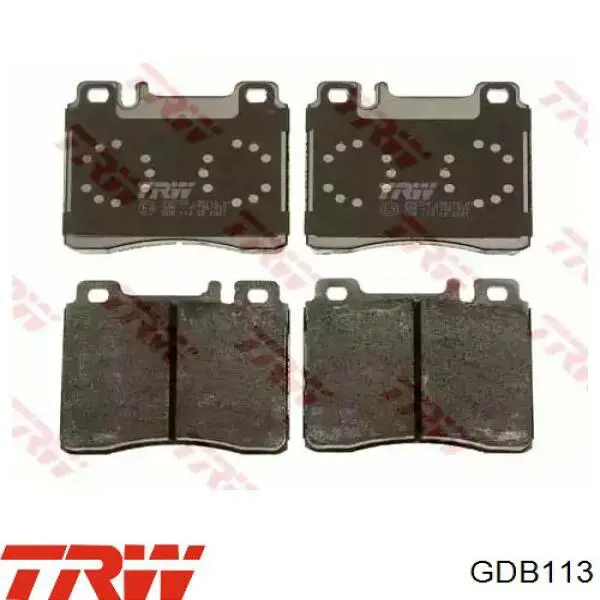 GDB113 TRW колодки тормозные передние дисковые