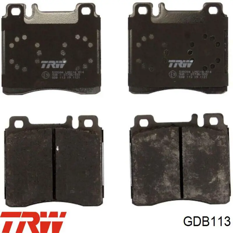 Купить GDB113 TRW Колодки тормозные