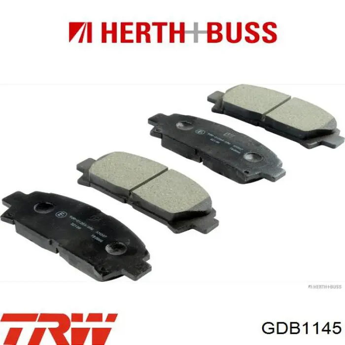 Передние тормозные колодки GDB1145 TRW