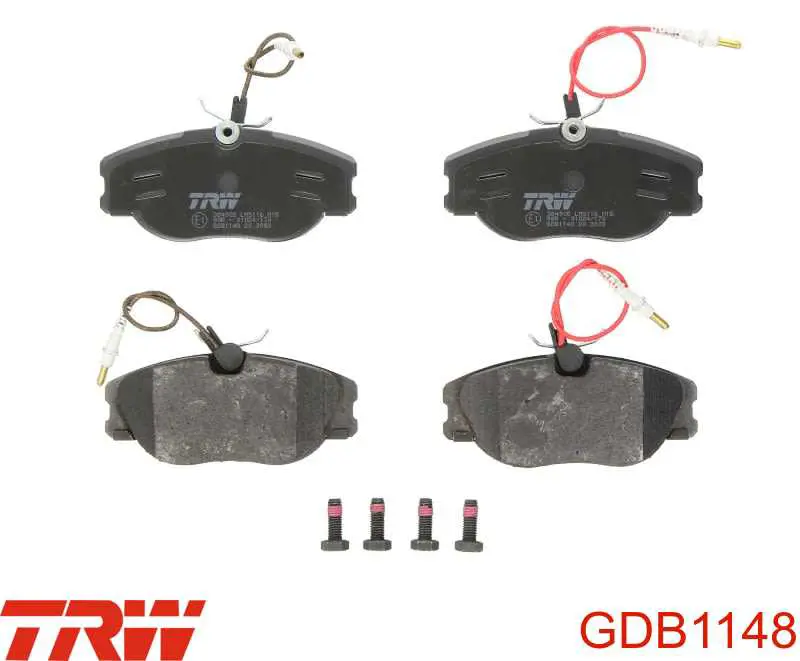 GDB1148 TRW колодки тормозные передние дисковые