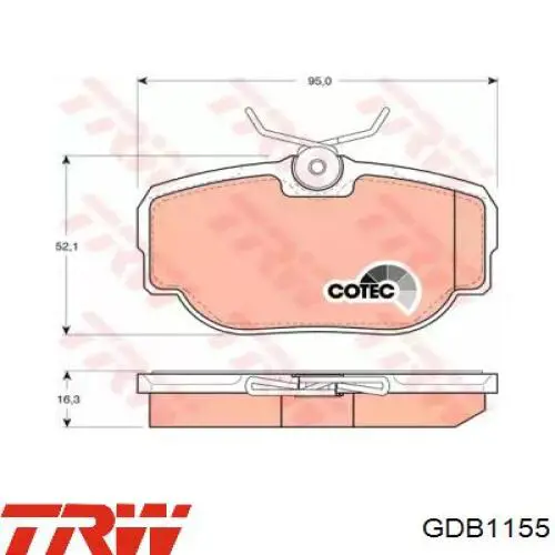 Задние тормозные колодки 986424564 Bosch