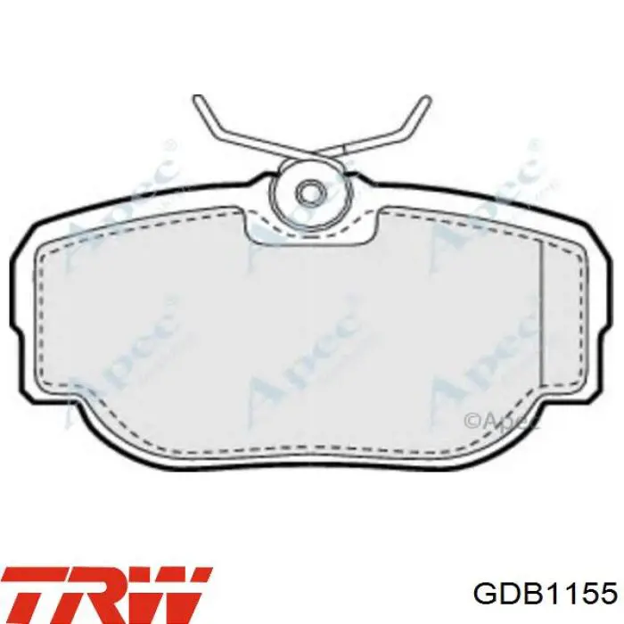 Задние тормозные колодки GDB1155 TRW