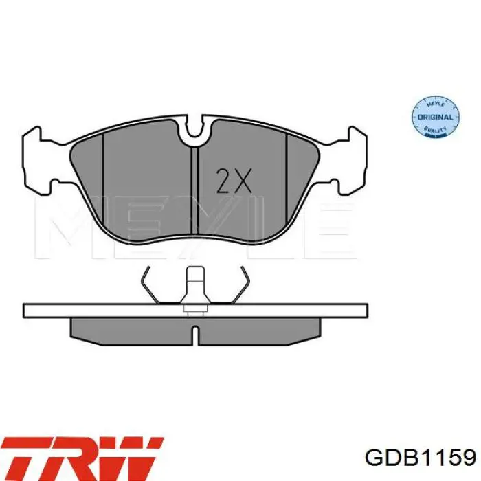 Передние тормозные колодки GDB1159 TRW